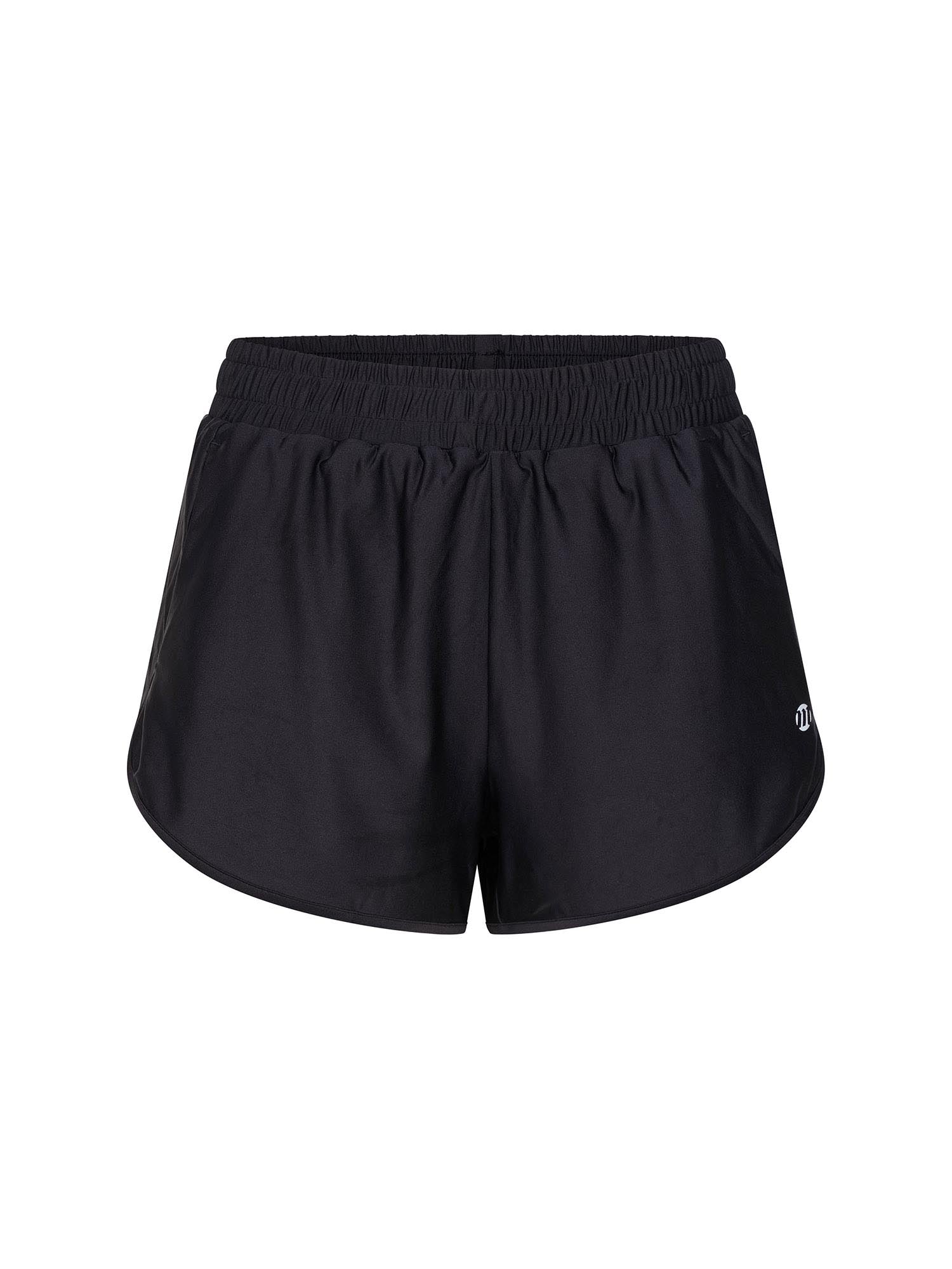 Plain black running shorts online