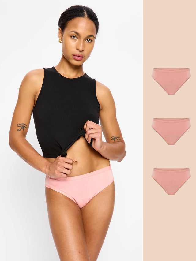 Classic Bikini Moderate-Heavy Prickly Pink 3 Pack